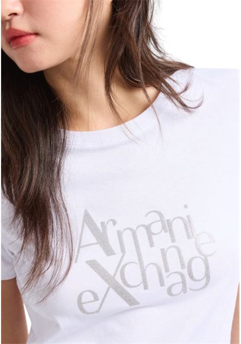 T-shirt regular fit with logo glitter ASV ARMANI EXCHANGE | T-shirt | XW000109 AF10359U0002